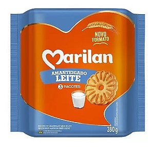 BISCOITO BOLACHA AMANTEIGADO DE LEITE 280G MARILAN