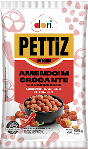 AMENDOIM PETTIZ PIMENTA VERMELHA 500G DORI