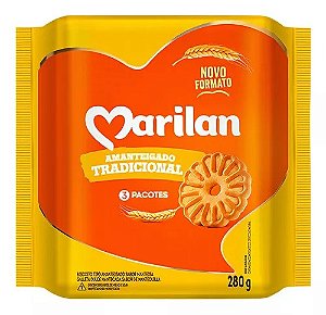 BISCOITO BOLACHA AMANTEIGADO TRADICIONAL 280G MARILAN