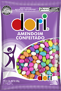 AMENDOIM CONFEITADO COLORIDO 500G DORI
