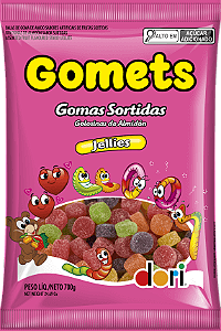 GOMA JUJUBA AMERICANA GOMETS SORTIDA 700G DORI