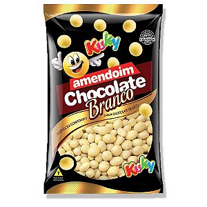 AMENDOIM CONFEITADO CHOCOLATE BRANCO 500G KUKY