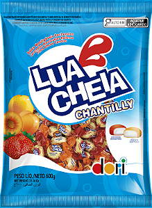 BALA MASTIGÁVEL LUA CHEIA CHANTILLY 600G DORI
