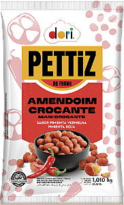 AMENDOIM CROCANTE PIMENTA VERMELHA PETTIZ 1KG DORI