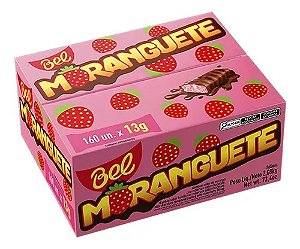 CHOCOLATE COM MORANGO MORANGUETE 160UN 13G CADA BEL CHOCOLATES