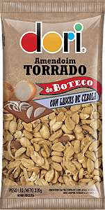 AMENDOIM TORRADO DE BOTECO COM LASCAS DE CEBOLA 320G DORI