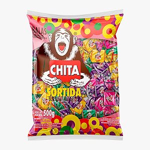 BALA MOLE MASTIGÁVEL CHITA SABOR SORTIDO 500G ICEKISS