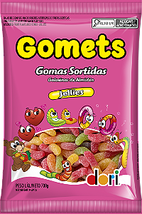 GOMA MINHOCAS FRUTAS GOMETS 700G DORI