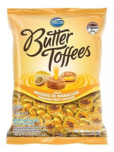 BALA MOLE MASTIGÁVEL MARACUJA BUTTER TOFFEES 500G ARCOR