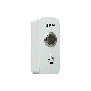 BOTOEIRA BOTÃO INOX ACIONADOR SAIDA PORTA PORTÃO BRANCA IPEC