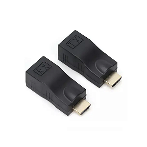 EXTENSOR HDMI 4K/3D 30 METROS VIA 1 CABO REDE RJ45 CAT6/6E