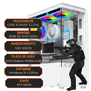 PC GAMER CORE I5 10400F 2,2GHZ / 16GB RAM DDR4 / SSD 500GB