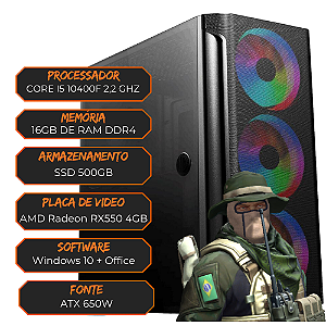 PC GAMER CORE I5 10400F 2,2GHZ / 16GB RAM DDR4 / SSD 500GB