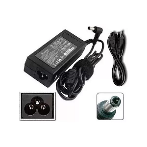 FONTE CARREGADOR NOTEBOOK POSITIVO 19V 3.42A CCE ASUS LENOVO