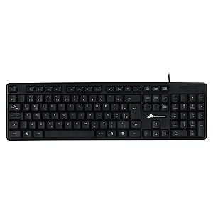 TECLADO MONOCRON MN8236 QWERTY PORTUGUÊS BRASIL COR PRETO