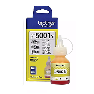 TINTA BROTHER T4500DW BT5001Y T300 T500 T700 YELLOW ORIGINAL