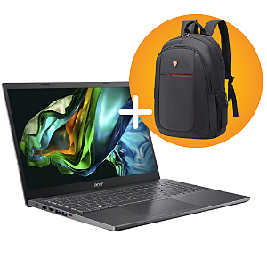 KIT NOTEBOOK ACER A515-R36L, R75700U 12GB, 512 SSD COM MOCHILA E MOUSE