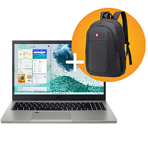 KIT NOTEBOOK ACER ASPIRE VERO AV15-51-577Q INTEL CORE I5, 16GB RAM, 512GB SSD, 15.6 FULL HD, W11 PRO COM MOCHILA E MOUSE