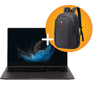 KIT NOTEBOOK SAMS BOOK2 15.6 I3 4GB RAM 256GB SSD W11 COM MOCHILA E NOTEBOOK