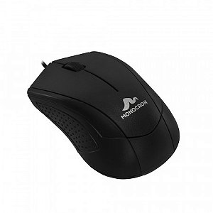 MOUSE COM FIO MN232 PRETO 1.5M DPI 1000 - MONOCRON