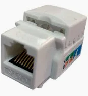 CONECTOR RJ45 FEMEA CAT6 BRANCO KEYSTONE