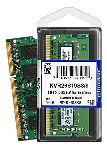 MEMÓRIA DDR4 8GB 2666MHZ KINGSTON - NOTEBOOK