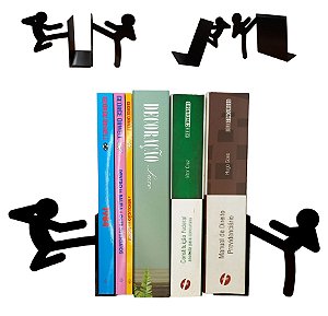 Organizador Criativo - Aparador de Livros Suporte Bibliocanto - Karatê