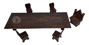 Miniatura Mesa Medieval Maquete Suculenta Bonsai Mini Mundo