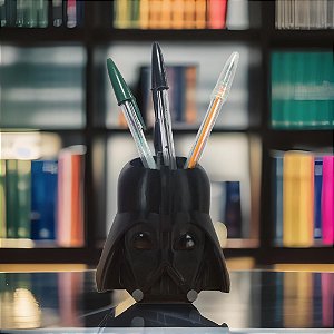 Porta Lapis Caneta Vaso suculentas e cactos Escritório Geek Star Wars Darth Vader Dart