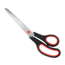 Tesoura Ergonômica Cabo Preto Emborrachado 21cm BRW