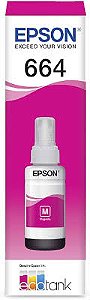 Tubo de Tinta Genuína Epson T664 - Magenta