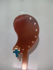 Brinco de MDF - Cor Azul 0004