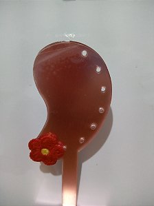 Brinco de Crochê Vermelho 0006