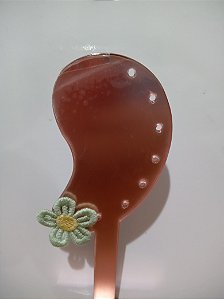 Brinco de Crochê Vazado Verde 0008