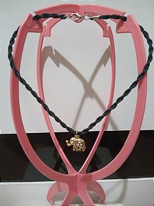 Gargantilha com Pingente Folheado a Ouro 0009