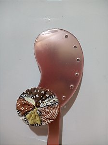 Brinco de Fuxico Estampado 0017