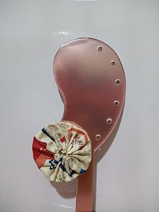 Brinco de Fuxico Estampado 0019