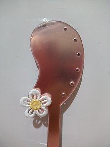 Brinco de Crochê Vazado - Cor Branco 0034