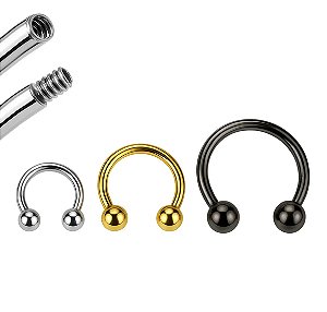 Piercing Ferradura basica (Titânio)