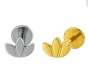 Labret marquise liso (Titanio)