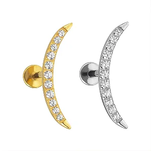 Labret Cluster Lua Longa (titanio)