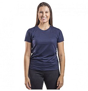 Baby Look Malha Fria PV Azul Marinho