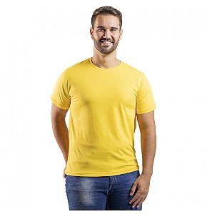 Camiseta Algodão Premium Amarelo Ouro