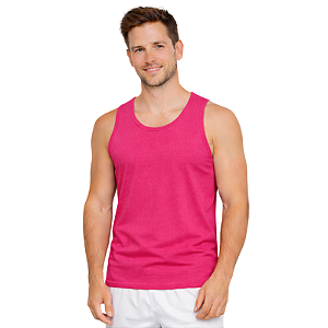Regata Masculina Rosa Pink Algodão Premium Tradicional
