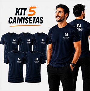 Kit com 5 Camisetas com seu Logo ou Estampa