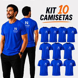 Kit com 10 Camisetas com seu Logo ou Estampa