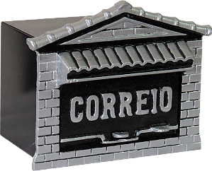 Caixa Correio Colonial - 15x20x12 para muro (abre pela frente)