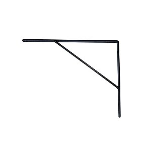 Cantoneira de Parede Preta 20x15cm