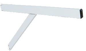 Suporte para Chumbar com Reforço Branco 60cm  -  O Par