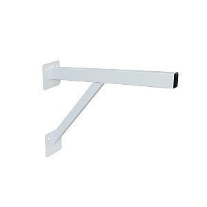 Suporte para Parafusar com Reforço Branco 40cm - O Par